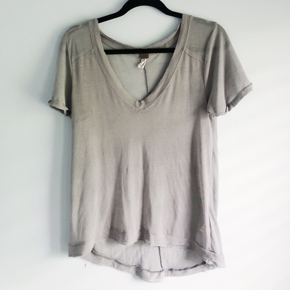 Free People Tops - Free People Gray T-shirt
